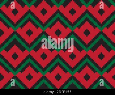 Chevron seamless pattern background for fashion textile, knitwear, graphics Stock Vector