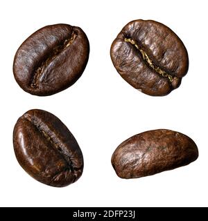 set of coffee beans Stock Photo