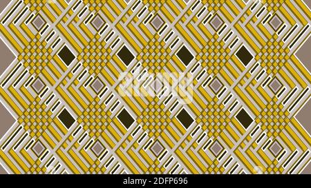 pattern of metal, golden strips and silver strips, vector illustration Stock Vector