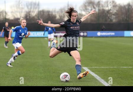 Manchester City's Jill Scott in action during the FA Women's Super League match at Walton Hall Park, Liverpool.