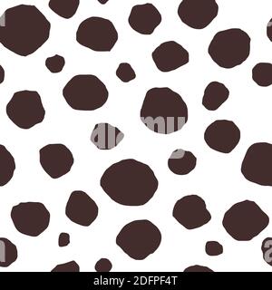 Animal abstract print with spots. Animalistic abstract pattern Stock Vector
