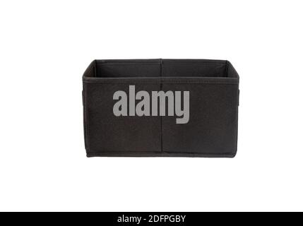 Rectangular black box isolated on a white background Stock Photo