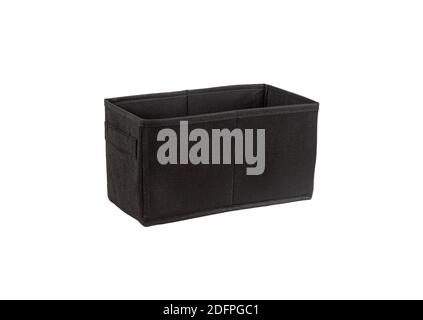 Rectangular black box isolated on a white background Stock Photo