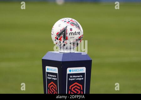 Liverpool, UK. 06th Dec, 2020. Match ball before the Barclays Women's Super League game between Everton and Manchester City at Walton Hall Park in Liverpool Credit: SPP Sport Press Photo. /Alamy Live News Stock Photo
