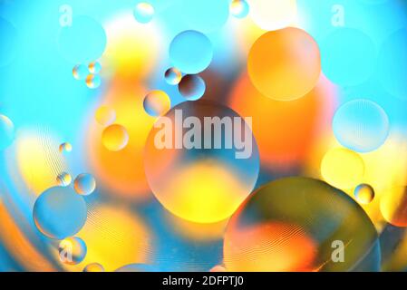 background, multicolored balls, blur, texture, heterogeneous color Stock Photo