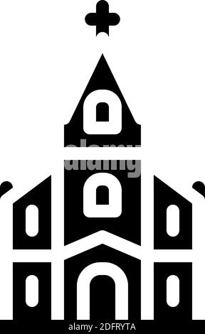 arctic cathedral, norway glyph icon vector illustration Stock Vector ...