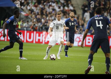 Germany's Joshua Kimmich during the Nations League football match France v Germany at the Stade de France in Saint-Denis, suburb of Paris, France on October 16th, 2018. France won 2-1. Photo by Henri Szwarc/ABACAPRESS.COM Stock Photo