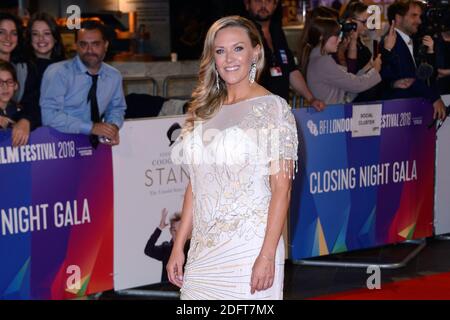 Cassidy Cook, great-granddaughter of Stan Laurel attending the Stan and Ollie Premiere as part of the 62nd BFI London Film Festival in London, England on October 21, 2018. Photo by Aurore Marechal/ABACAPRESS.COM Stock Photo