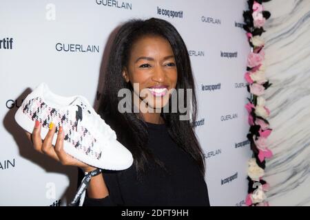 Hapsatou Sy lors de la soiree Vip Le Coq Sportif X Guerlain a Paris a Paris France le 23 Octobre 2018. Photo by Nasser Berzane ABACAPRESS.COM Stock Photo Alamy