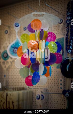 Colorful objects make mixed multi color background Stock Photo
