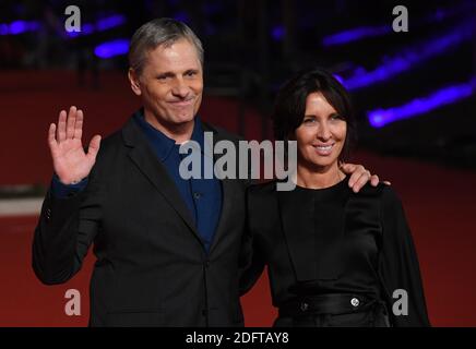 Viggo Mortensen and Raffaella Leone walk the red carpet ahead of the Green Book screening during the 13th Rome Film Fest at Auditorium Parco Della Musica on October 24, 2018 in Rome, Italy. Photo by Eric Vandeville/ABACAPRESS.COM Stock Photo