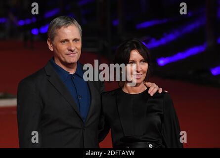 Viggo Mortensen and Raffaella Leone walk the red carpet ahead of the Green Book screening during the 13th Rome Film Fest at Auditorium Parco Della Musica on October 24, 2018 in Rome, Italy. Photo by Eric Vandeville/ABACAPRESS.COM Stock Photo