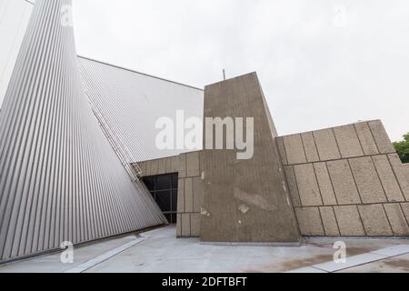 St. Mary's Cathedral in Tokyo, Japan designed by Kenzo Tange Stock Photo