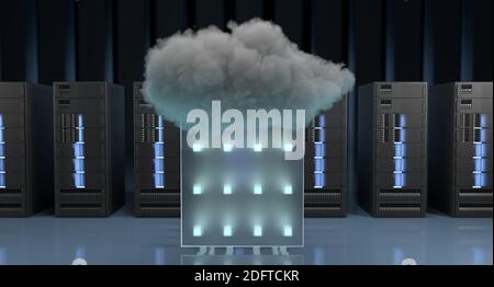 Cloud Computing Online Digital Cybersecurity Stock Photo