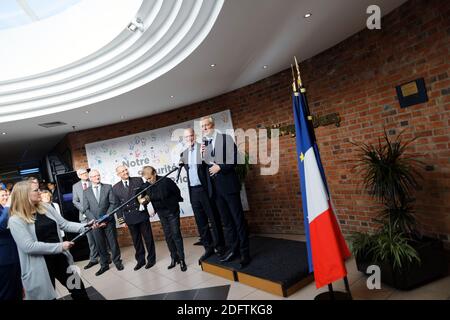 General Mills CEO Jeff Harmening attends the visit of the Haagen-Dazs ...