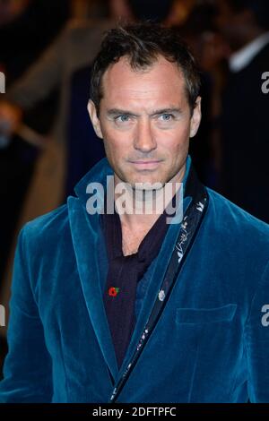 Jude Law attending the Fantastic Beasts: The Crimes Of Grindelwald world Premiere at the UGC Cine Cite Bercy in Paris, France on November 8, 2018. Photo by Aurore Marechal/ABACAPRESS.COM Stock Photo