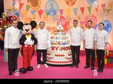 Pierre Herme attending the 'Joyeux Mickey' event at Disneyland Paris in Marne-la-Valle, France, on November 18, 2018. Disney Parks celebrates 90 years of magic with Mickey, launching an exceptional Christmas season. Handout Photo by Disney/ABACAPRESS.COM Stock Photo