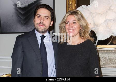 Deputy mayor of Paris Patrick Klugman and Amanda Sthers attend James Caan receives the 'he Medal of Vermeil' 'Medaille Vermeil de la ville de Paris' at Paris City Hall on December 06, 2018 in Paris, France. Photo by Nasser Berzane/ABACAPRESS.COM Stock Photo