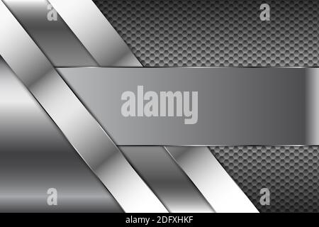 Metal technology background with hexagon pattern.Vector illustration.Eps10 Stock Vector