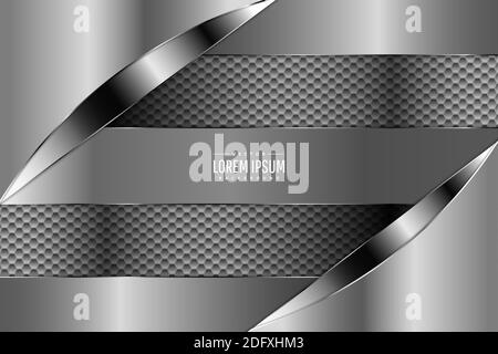 Metal background luxury with hexagon pattern.Vector illustration.Eps10 Stock Vector