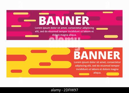 colorful abstract template banner vector illustration Stock Vector