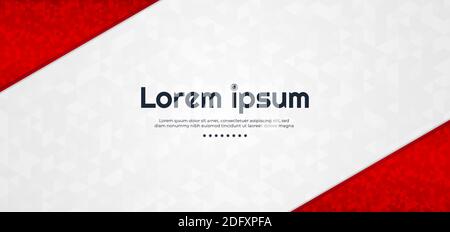 Red triangle polygon pattern overlap layer abstract design. vector illustration. Stock Vector