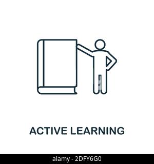 Collection of elearning icon with line style isolated on white ...