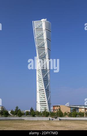 geography / travel, Sweden, conserve / Scania, Malmo, tower Turning trunk in the district Vaestra Hamn, Additional-Rights-Clearance-Info-Not-Available Stock Photo