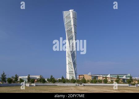 geography / travel, Sweden, conserve / Scania, Malmo, tower Turning trunk in the district Vaestra Hamn, Additional-Rights-Clearance-Info-Not-Available Stock Photo