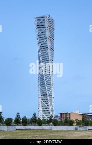 geography / travel, Sweden, conserve / Scania, Malmo, tower Turning trunk in the district Vaestra Hamn, Additional-Rights-Clearance-Info-Not-Available Stock Photo