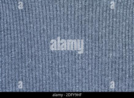 Light heather gray ribbed viscosa and nylon sweater knitted fabric texture swatch Stock Photo