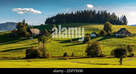 Bauernhöfe in Breitnau, Schwarzwald Stock Photo