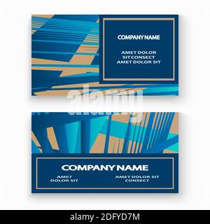 Colorful striped lines pattern geometric shape background. Creative cover set copy space design vector illustration. Neon blurred blue gradient abstra Stock Vector
