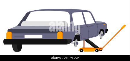 Car repairing and maintenance mechanics services Stock Vector