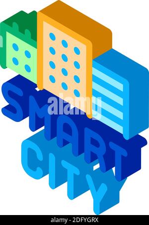 smart city traffic lights isometric icon vector illustration Stock ...