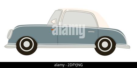 Retro car with classic look, vintage automobile Stock Vector
