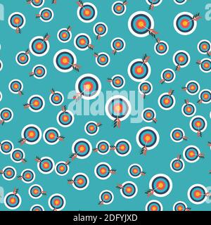 Target Flat Concept Icon Vector Illustration. Target Icon Image. Target Icon Sign. seamless pattern Stock Vector