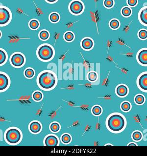 Target Flat Concept Icon Vector Illustration. Target Icon Image. Target Icon Sign. seamless pattern Stock Vector