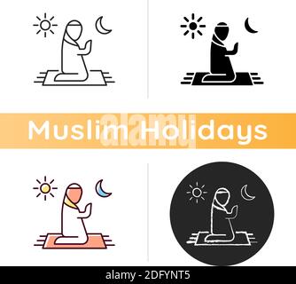 Prayer icon Stock Vector