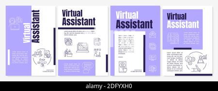 Virtual assistant brochure template Stock Vector Image & Art - Alamy