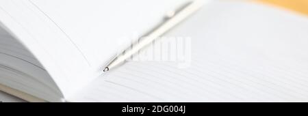 Personal diary on table Stock Photo