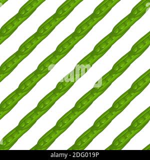 Illustration on theme of bright pattern green peas, vegetable pod for seal. Vegetable pattern consisting of beautiful green peas, many light pod. Simp Stock Vector
