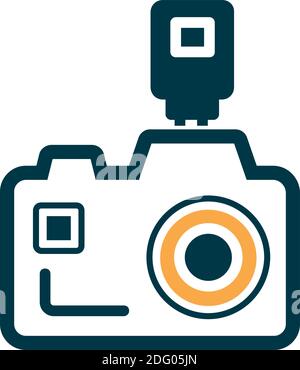 camera icon trendy flat style . Camera symbol for your web site design, logo, app, UI. Vector illustration, Stock Vector