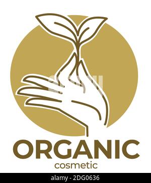 Organic cosmetic products, makeup and cosmetology Stock Vector