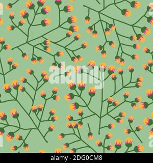 Floral background, tender petals flowers pattern Stock Vector