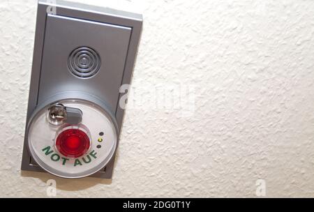 Emergency switch Stock Photo