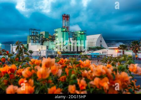 The Gol sugar factory. Place of transformation of cane into sugar and rum Stock Photo