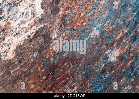 Surface Peeling Paint Peeling off and Grunge Dirty Rust Stock Photo