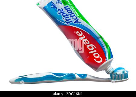 colgate toothbrush and toothpaste