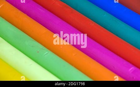 Background from colourful modelling clay Stock Photo